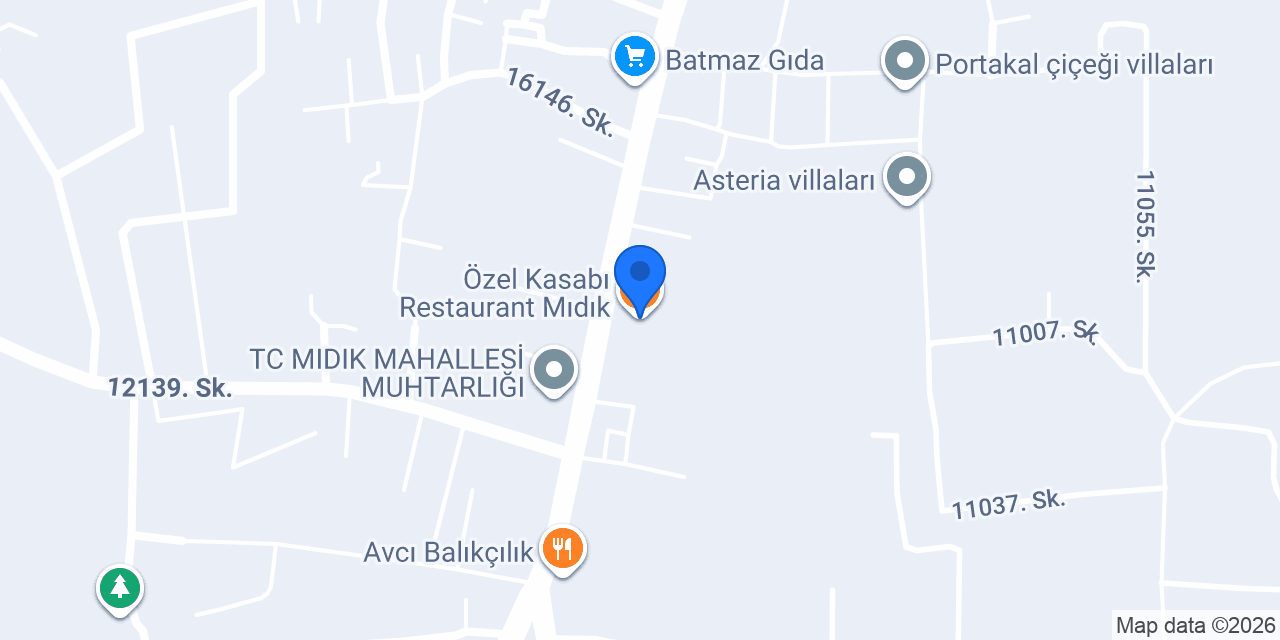 Özel Kasabı Restaurant Mıdık konumu