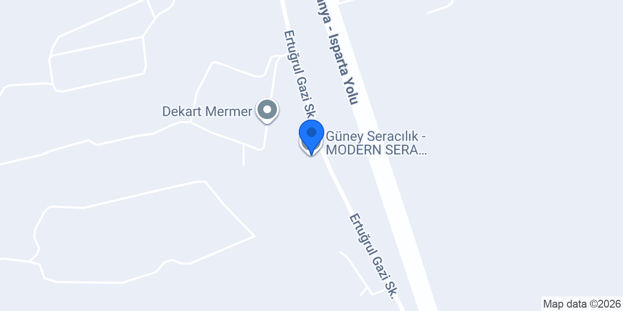 Güney Seracılık - MODERN SERA , BORU VE PROFİL ÜRETİCİSİ konumu