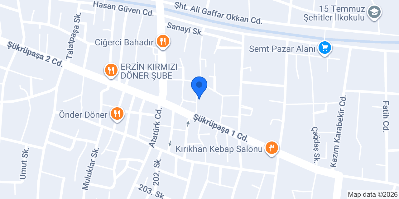 Zekai Erkek Kuaför salonu konumu