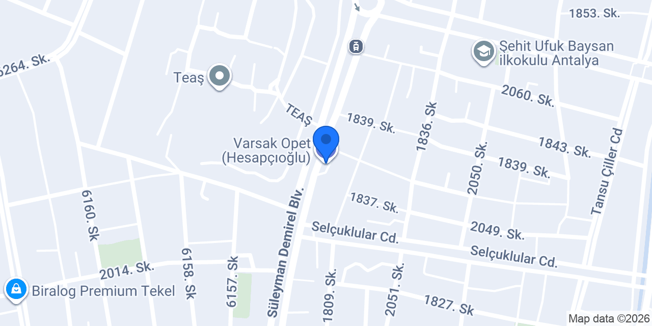 Varsak Opet (Hesapçıoğlu) konumu