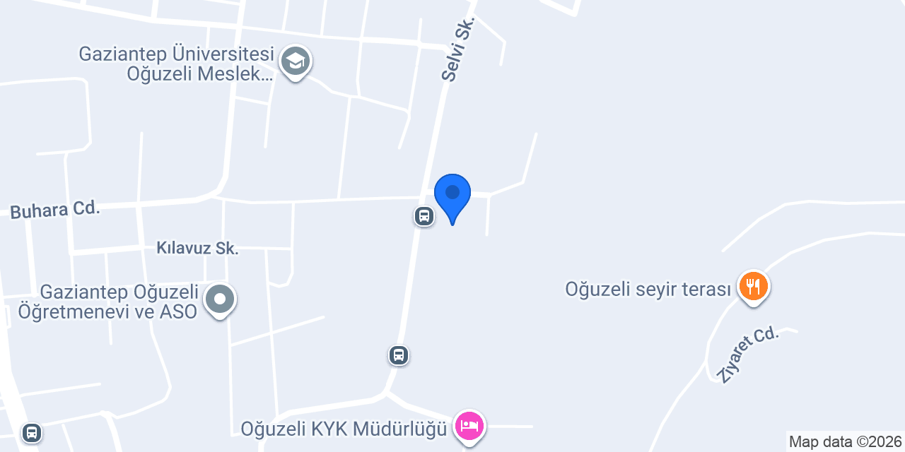 Oğuzeli İlçe Müftülüğü konumu