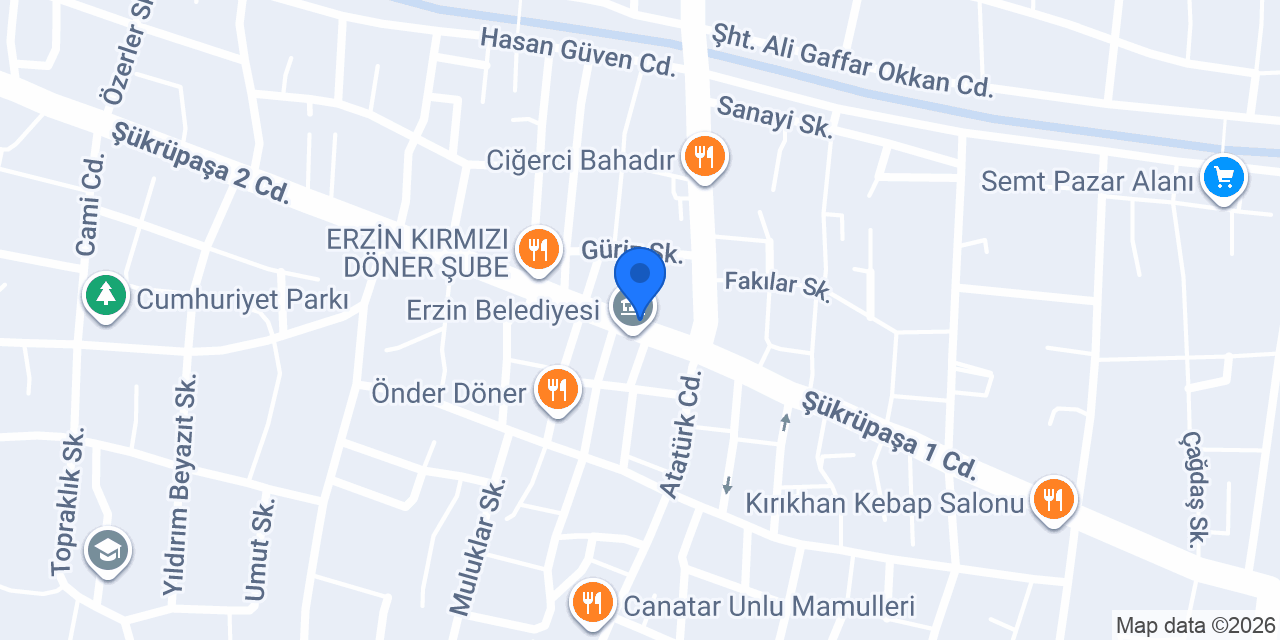 Martur Turizm - Erzin konumu