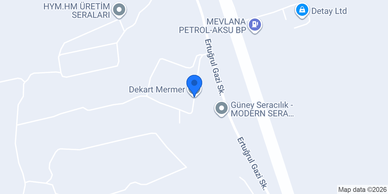 Dekart Mermer konumu