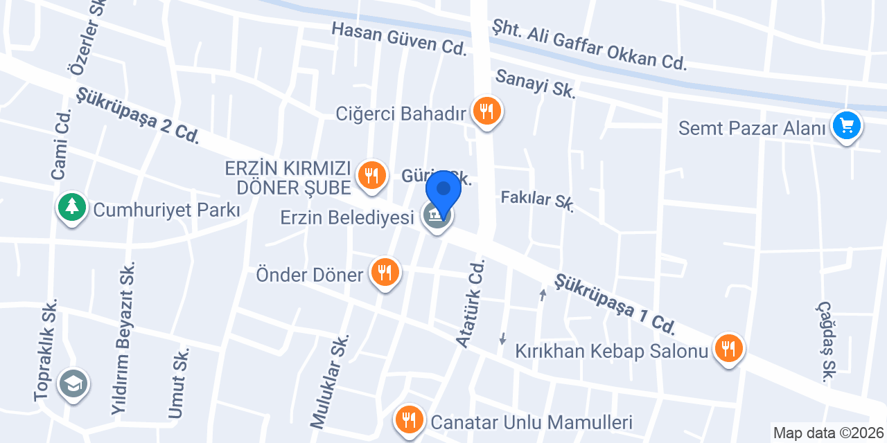 Erzin Bilardo Arena konumu