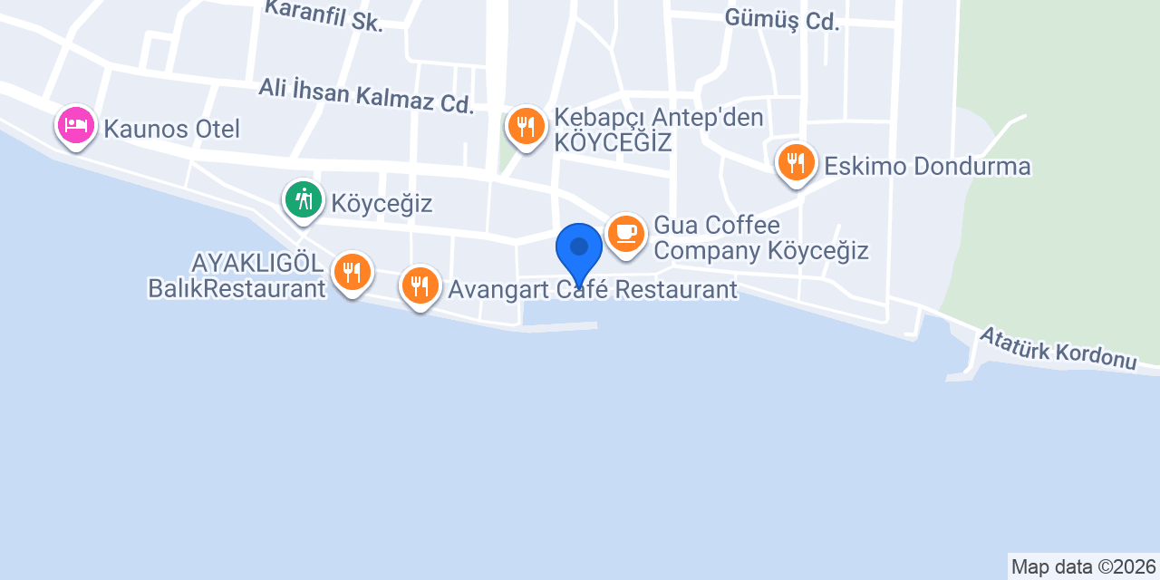 Kahve Sokağı Köyceğiz konumu