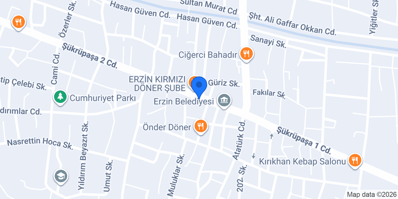 Halkbank Erzin Hatay Şubesi konumu