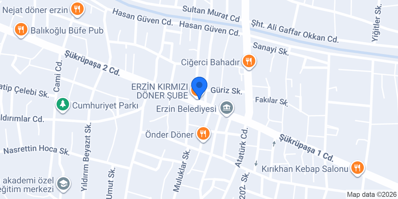 Hatay Döner konumu