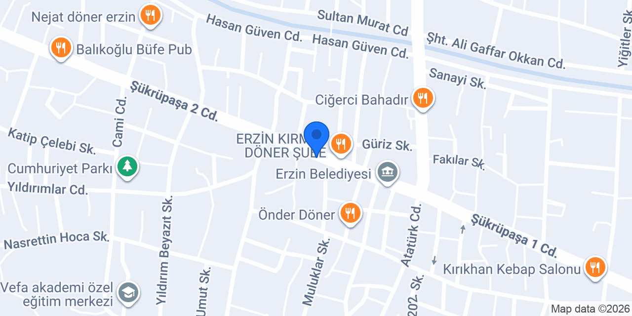 01 KEBAP ERZİN konumu