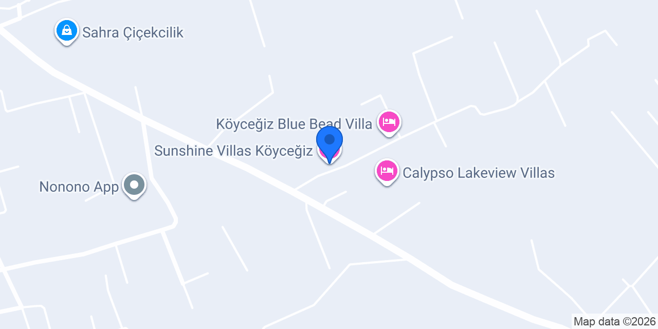 Sunshine Villas Köyceğiz konumu