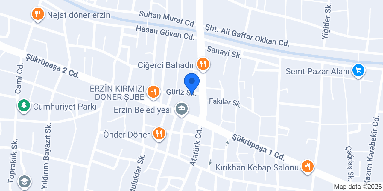 Ertac Tarim konumu