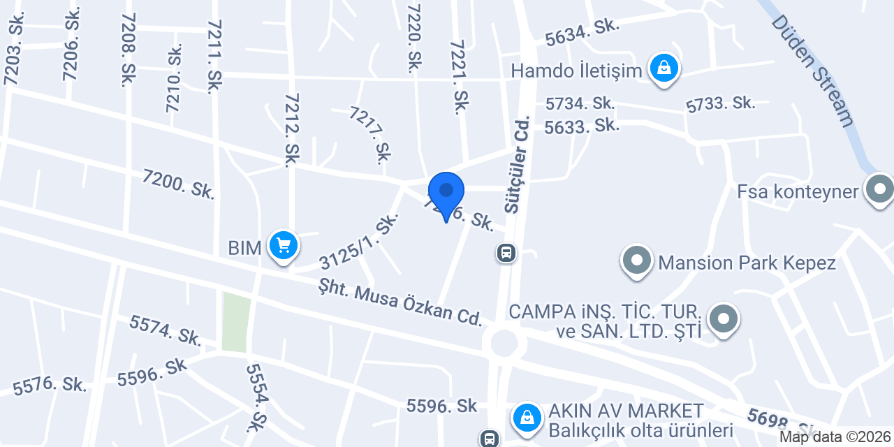 Habibler İlkokulu konumu