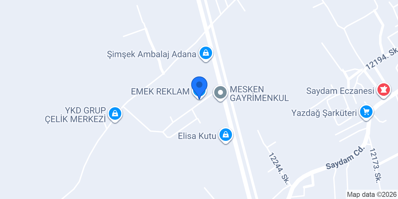 EMEK REKLAM konumu