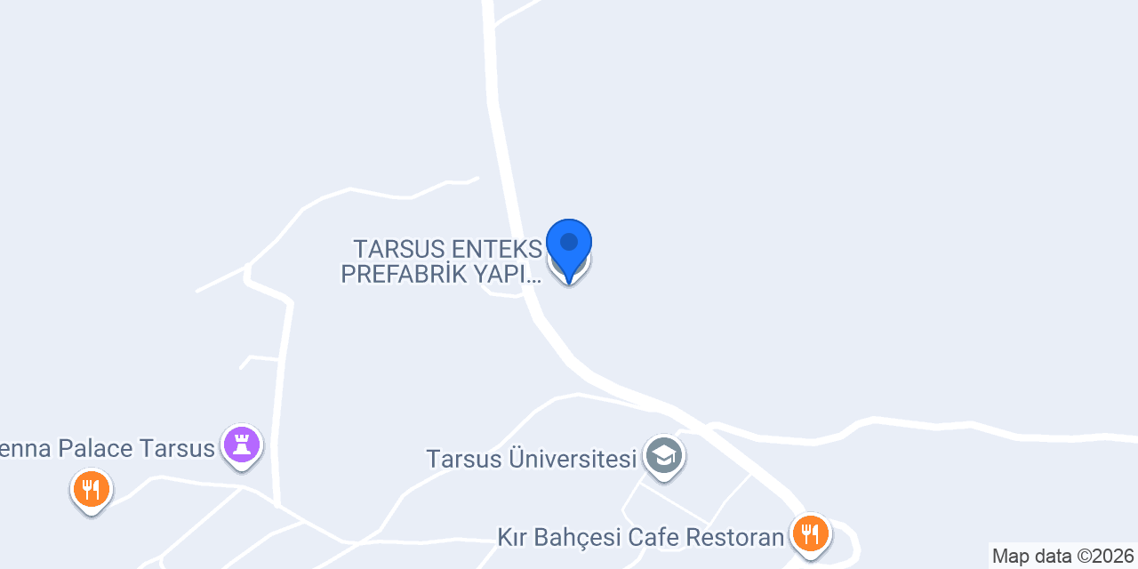 TARSUS ENTEKS PREFABRİK YAPI İNŞAAT konumu