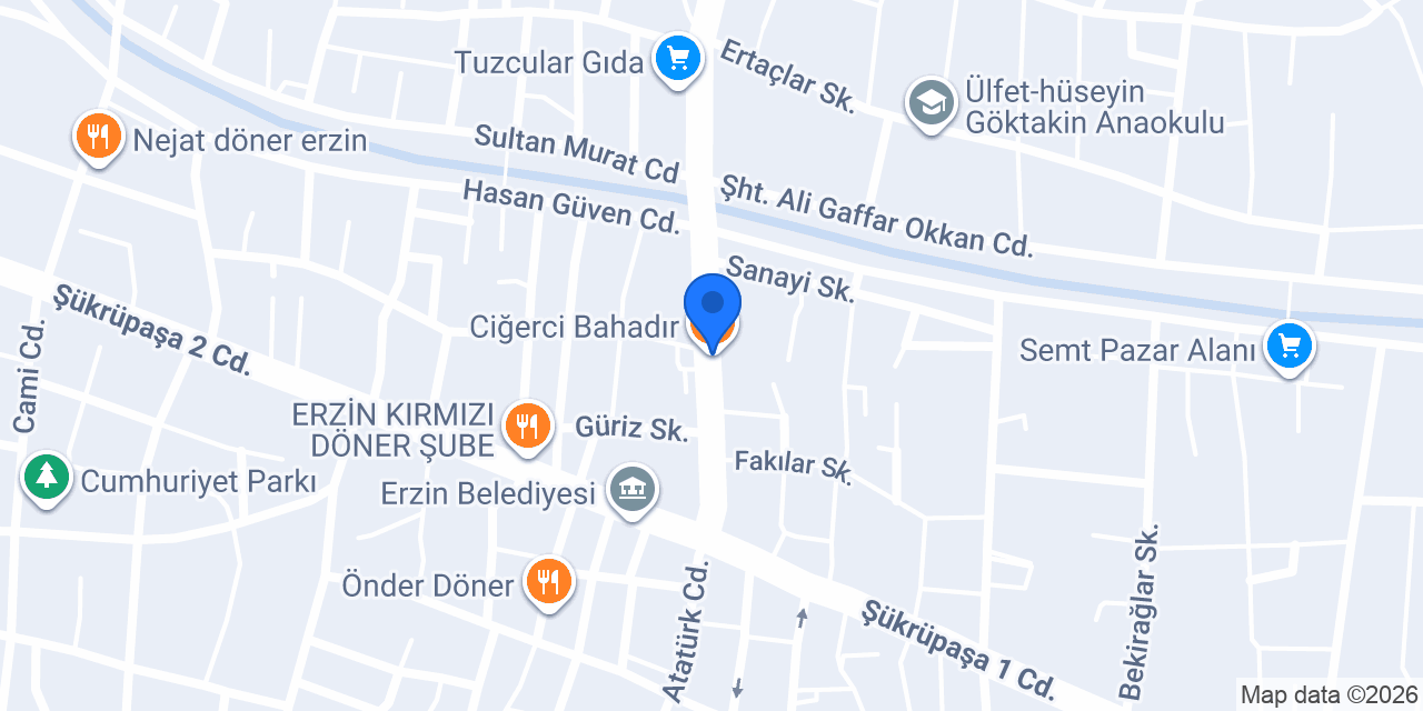Ciğerci Bahadır konumu