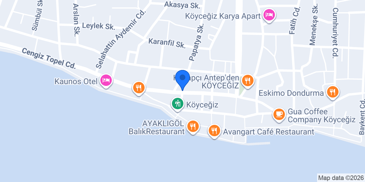 Seçil Kuaför Köyceğiz konumu