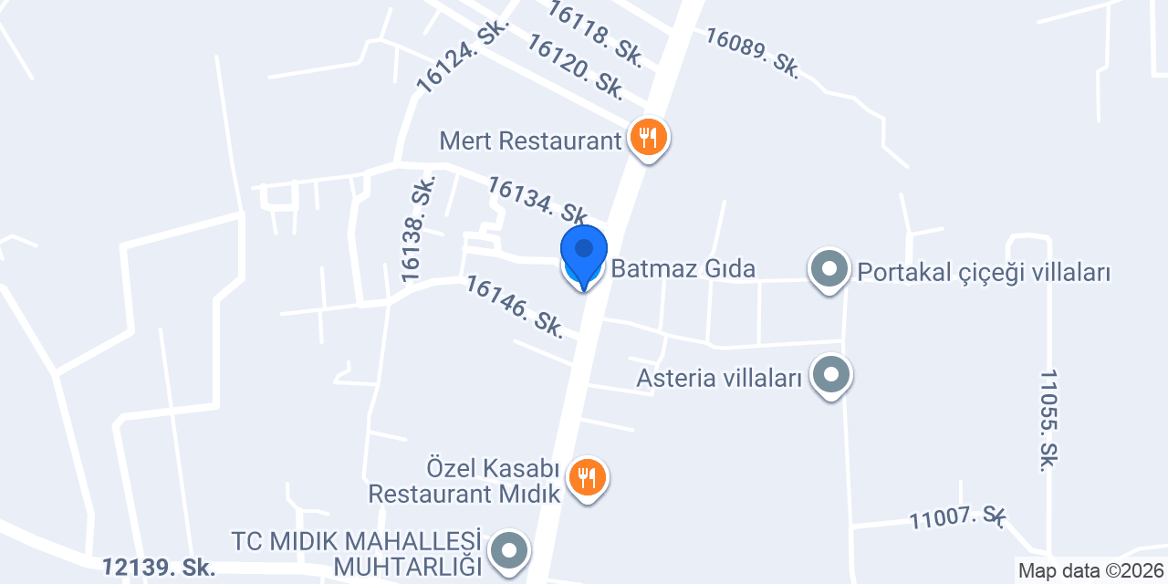 Batmaz Gıda konumu