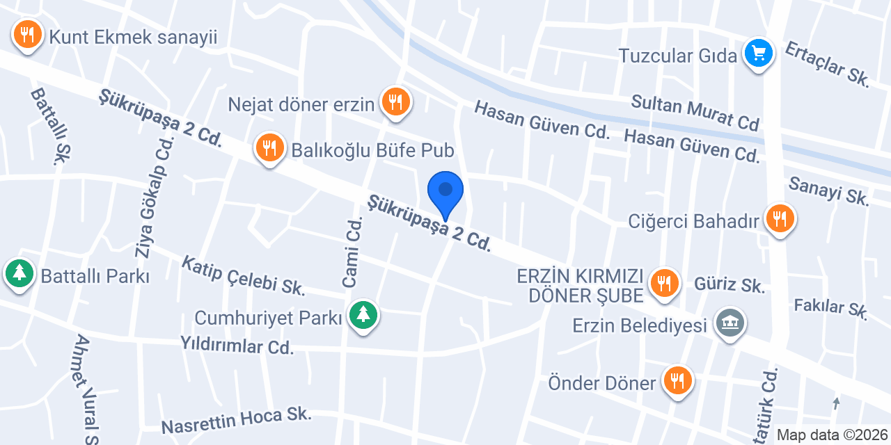 Ebrar Tic. Erzin Su Arıtma sis. konumu