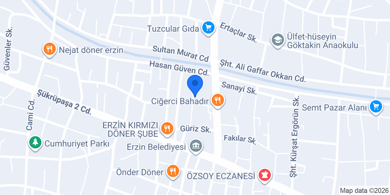 Erzin Vera Fotoğraf Stüdyosu konumu