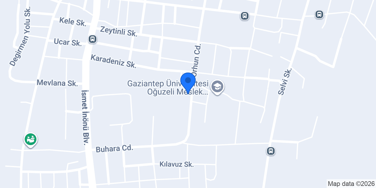 Oğuzeli Kafes Pizza & Cafe konumu