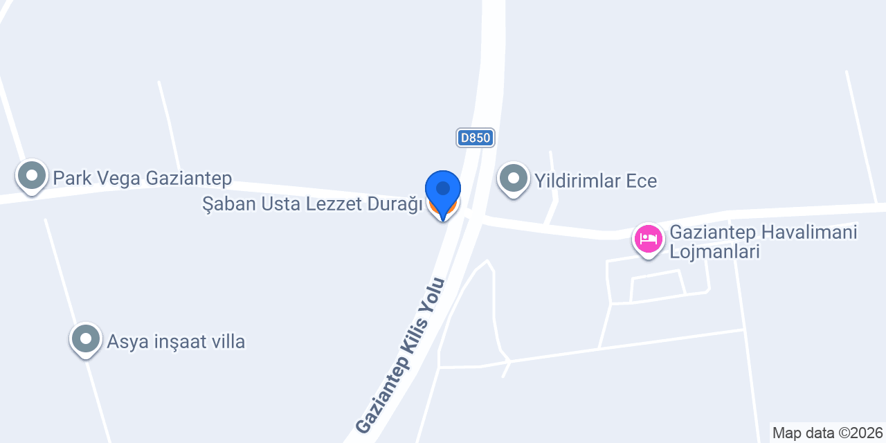 Şaban Usta Lezzet Durağı konumu