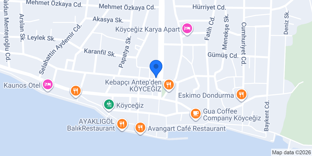 Defne Kebap Evi konumu