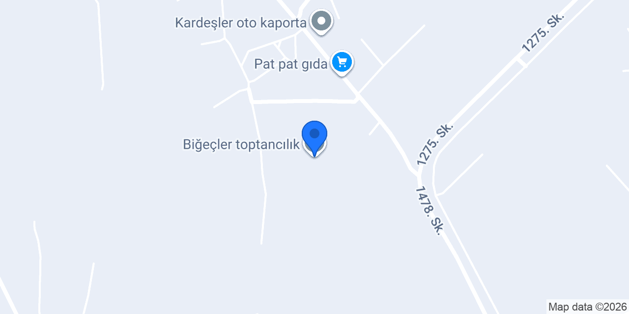 Biğeçler toptancılık konumu
