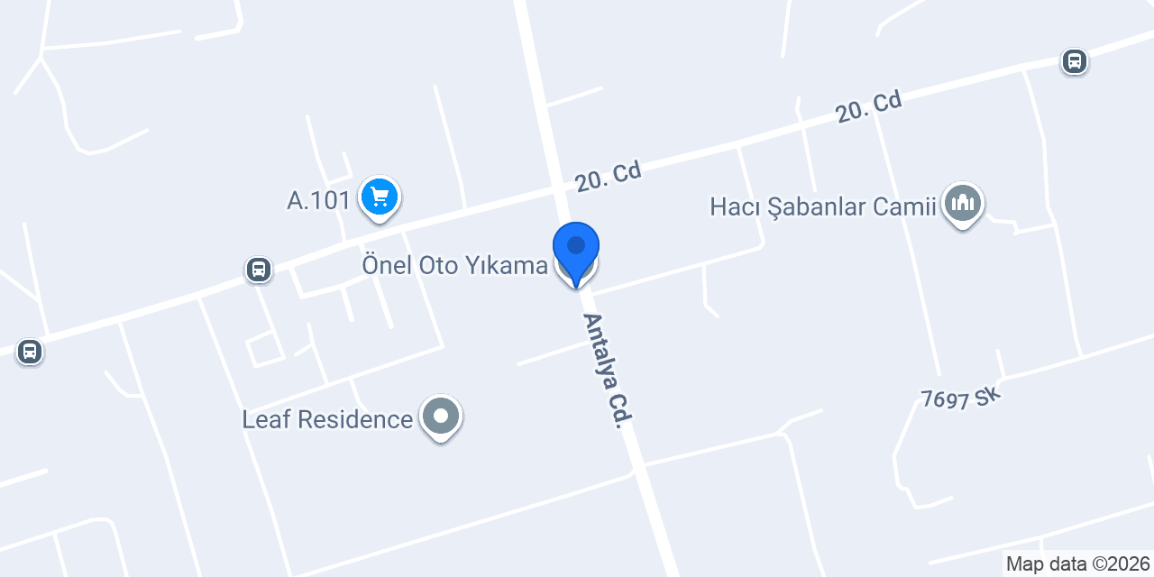 Önel Oto Yıkama konumu