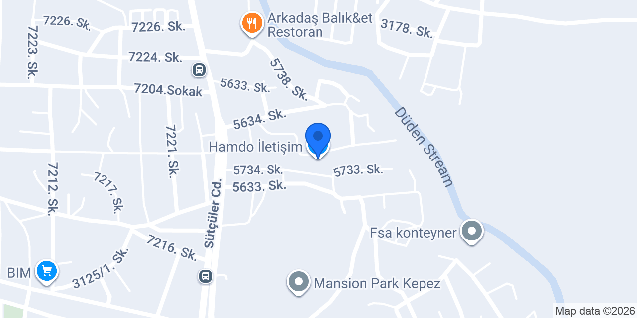 Hamdo İletişim konumu