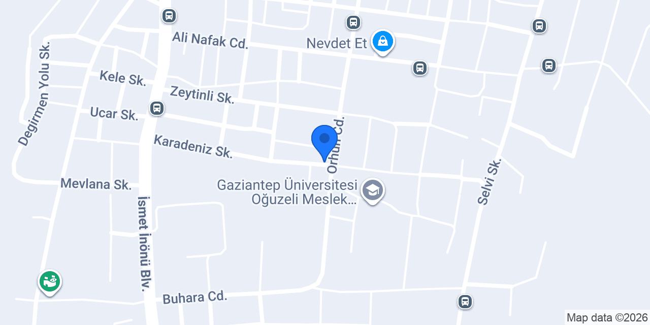Oğuzeli Oyuncak konumu