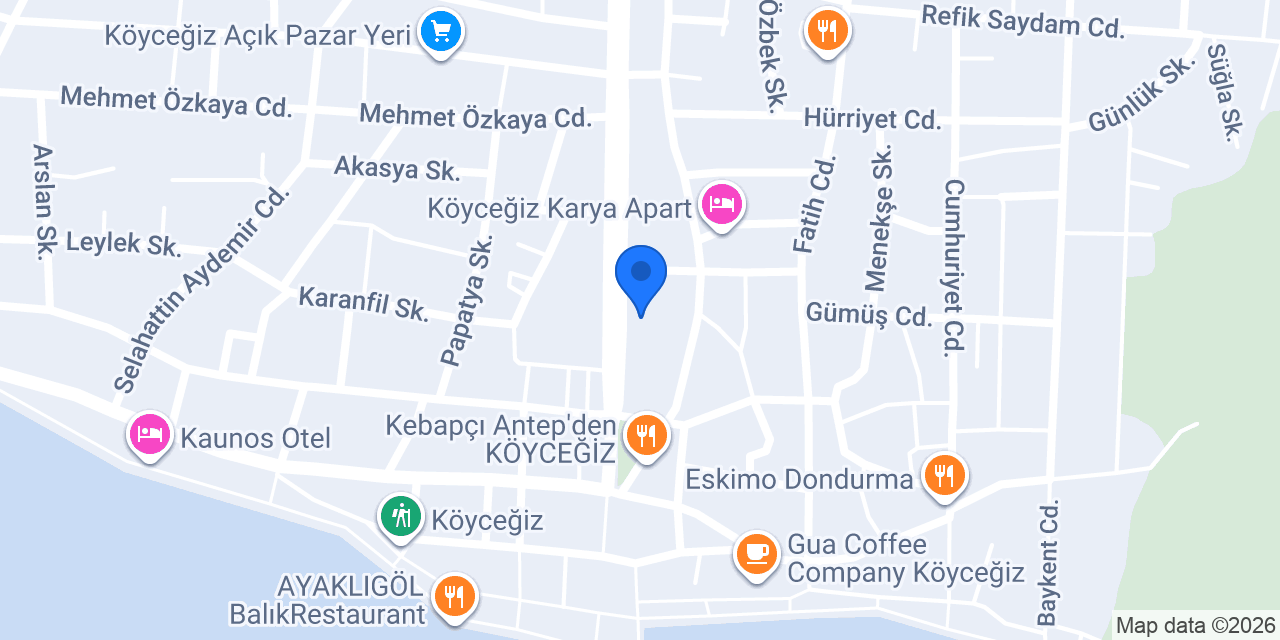 Halkbank Köyceğiz Şubesi konumu