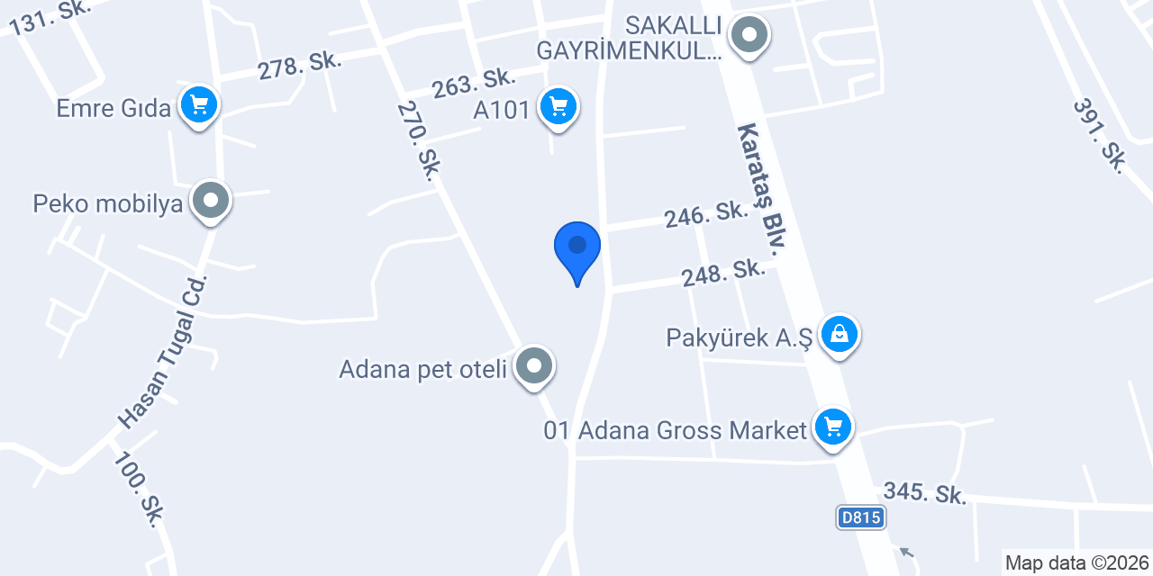 sevimli pet oteli konumu