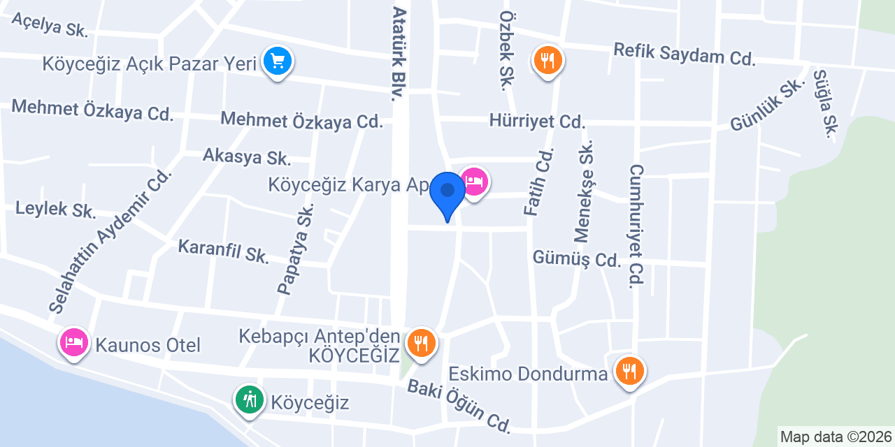 Köyceğiz Güneş Optik konumu