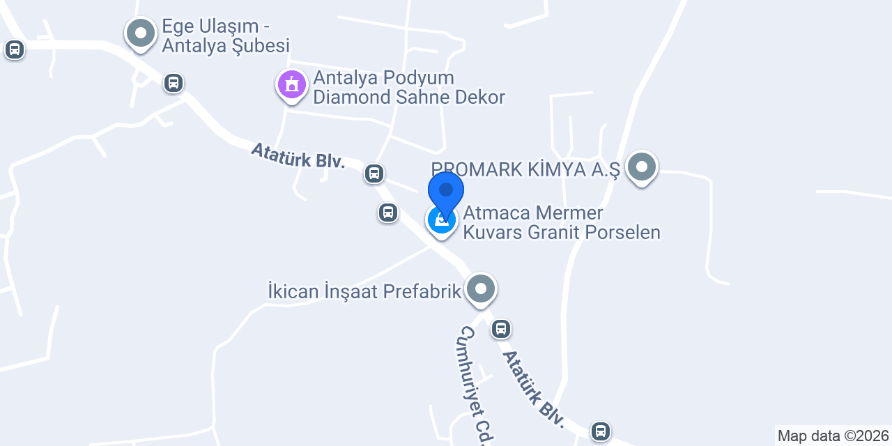 Gür-Mer Mermer | Porselen konumu
