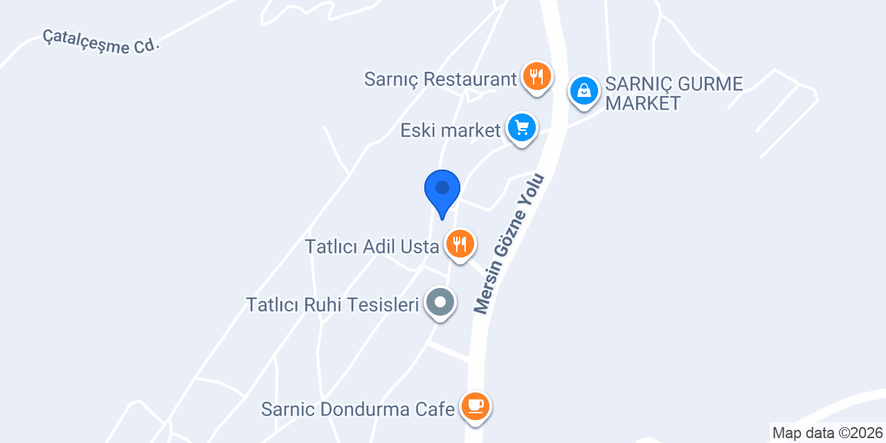 Mersin Sarnıç Otel konumu