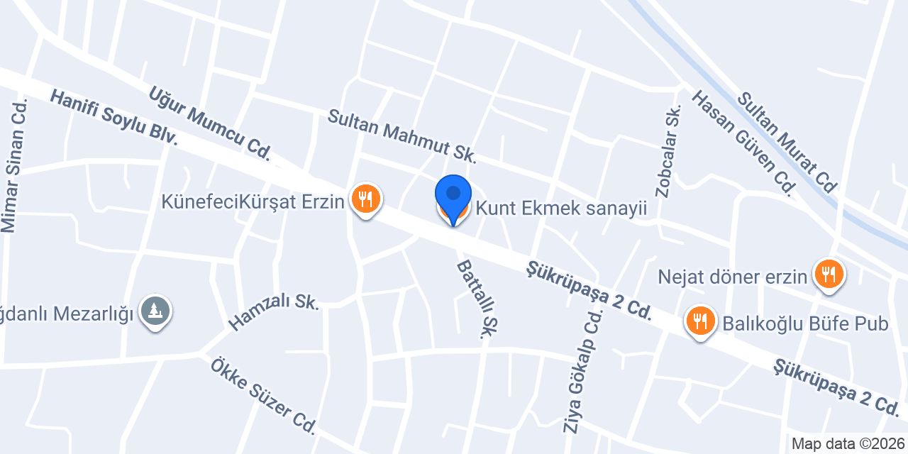 Kunt Ekmek sanayii konumu