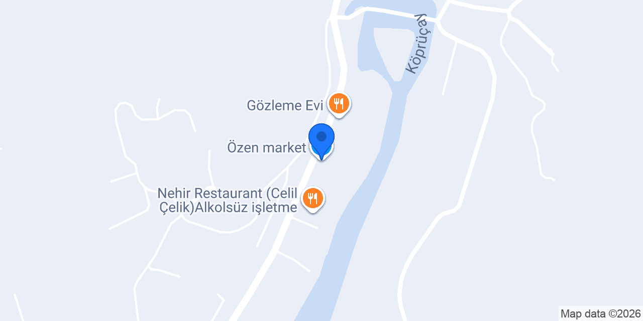 Özen market konumu
