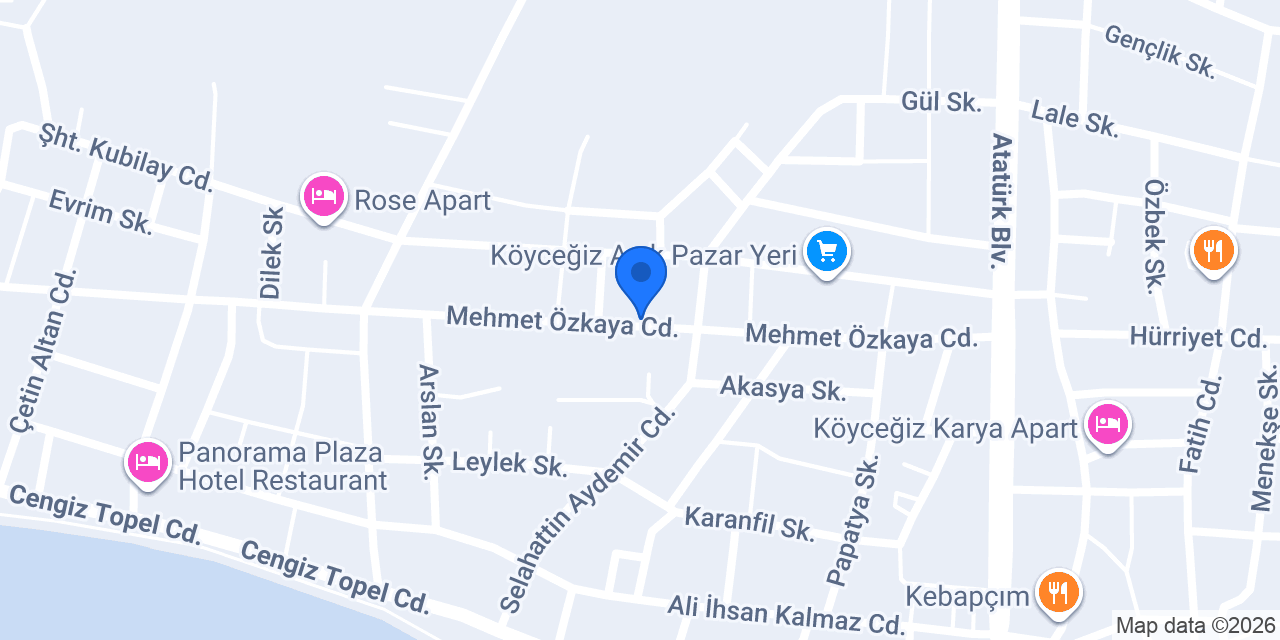 Diş Hekimi İzel İnceyol konumu
