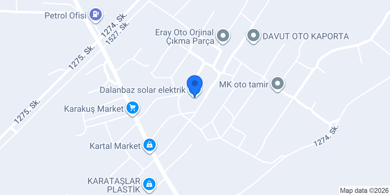 Dalanbaz solar elektrik konumu
