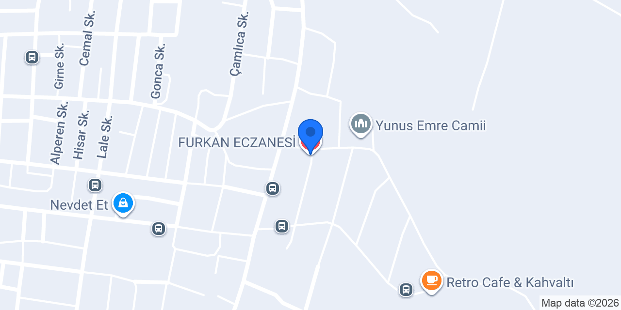 FURKAN ECZANESİ konumu