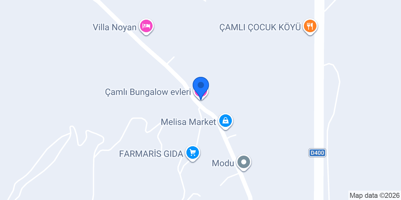 Çamlı Bungalow evleri konumu