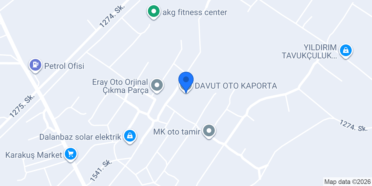 DAVUT OTO KAPORTA konumu