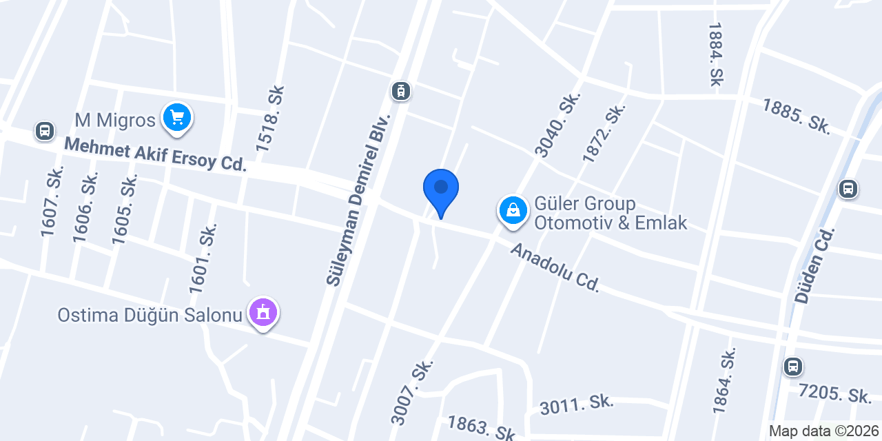 Güler Rent A Car konumu