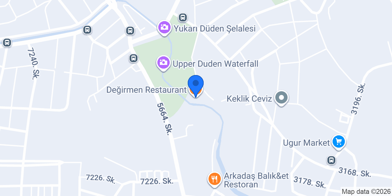 Değirmen Restaurant konumu