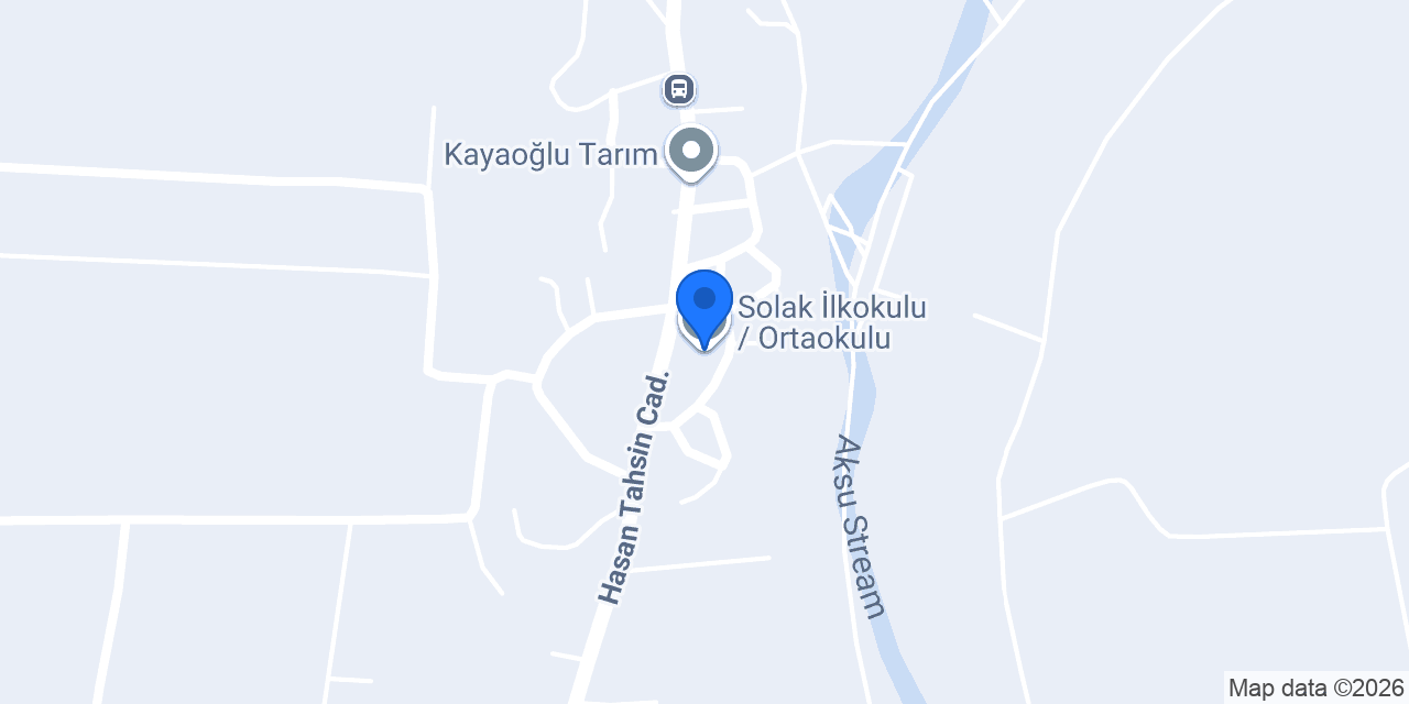 Solak İlkokulu / Ortaokulu konumu