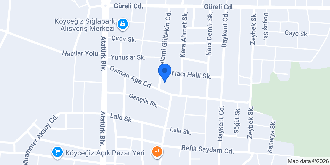 Köyceğiz eşyalı ev konumu