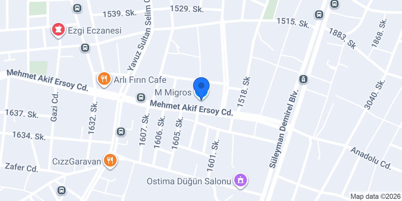 M Migros konumu