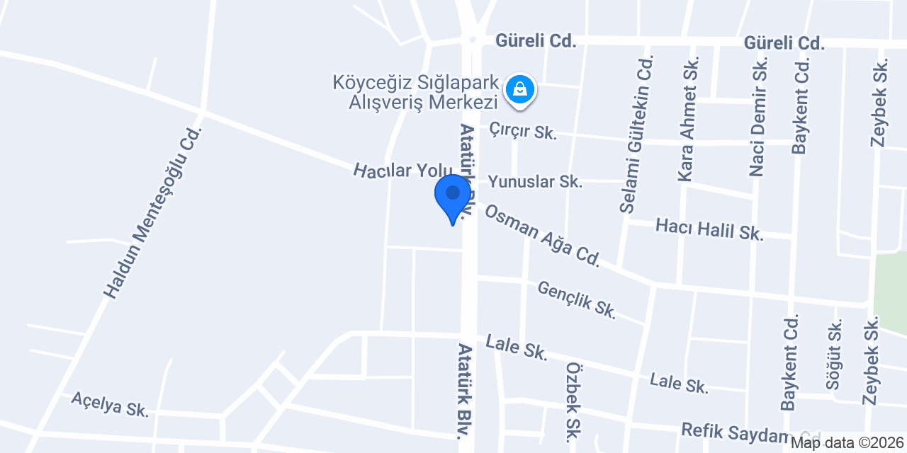 Köyceğiz Adliyesi konumu