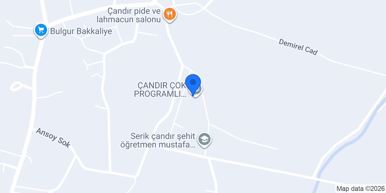 ÇANDIR ÇOK PROGRAMLI ANADOLU LİSESİ konumu