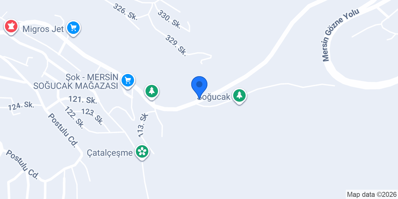 Ptt-soğucak Şubesi konumu