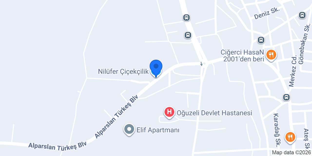 Nilüfer Çiçekçilik konumu